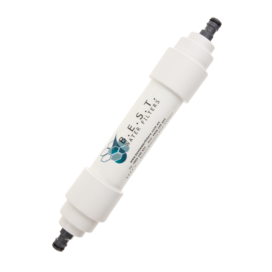 B.E.S.T. Inline filter fitted with Plastic Hose Connections